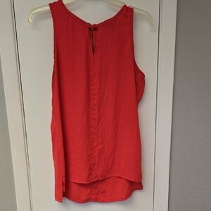 Express Red Sleeveless Tank Top Relaxed Fit